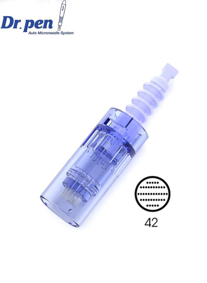 Dr.pen A6 microneedling pen replacement cartridges 42pins 10 pcs derma auto pen bayonet slot cartridges - Image 2