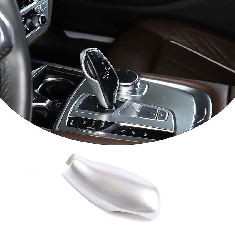 تيني كروم ABS لسيارات بي إم دبليو 5 6 7 سلسلة G11 G12 G30 غطاء زخرفي لمقبض نقل الحركة متوافق مع بي إم دبليو X3 X4 G01 G02 2016 2017 2018 2019 2020 2021 ملحقات داخلية لنمط فضي لليسار