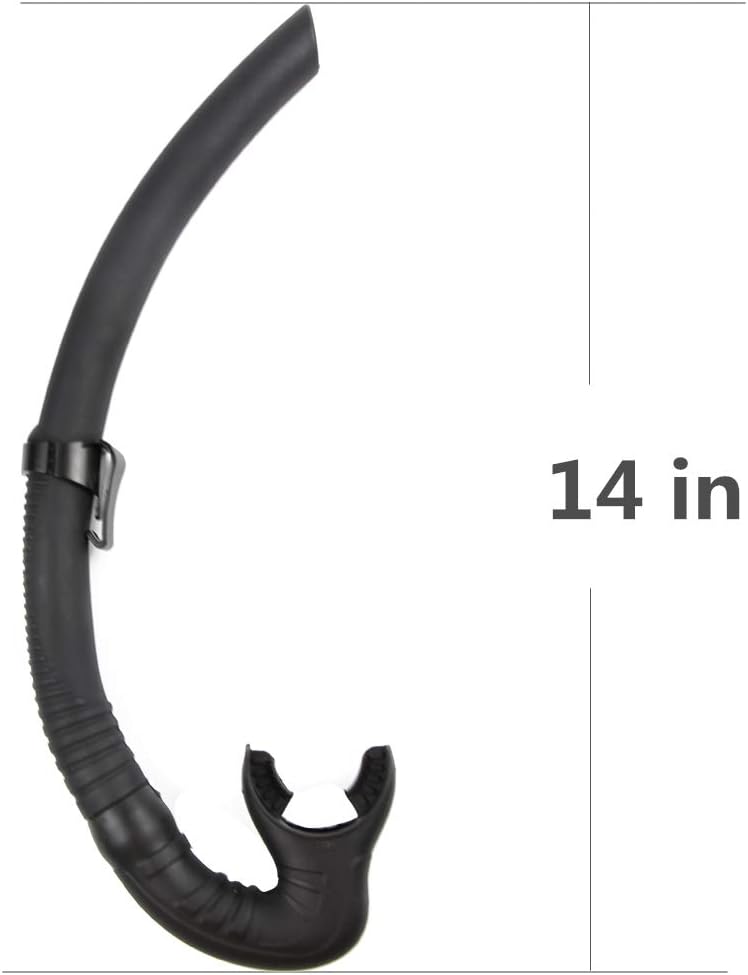 SACBOLA Silicone Snorkel for Diving,Diving Fishing and Underwater Hockey or Snorkeling - Image 3