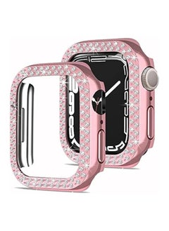 Compatible for Women Apple Watch  41mm, Bling Case Cover for iWatch Series 10 9 8 7 6 / SE 5 4 3 2 1 Ultra [No Screen Protector] (41mm, Pink)