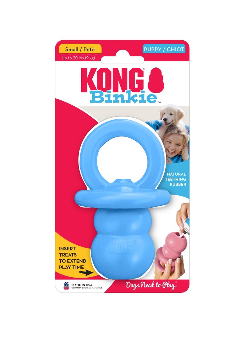 KONG® PUPPY BINKIE™  Toy For Puppy's - Small Size - Pink/Blue Accorted - Image 1