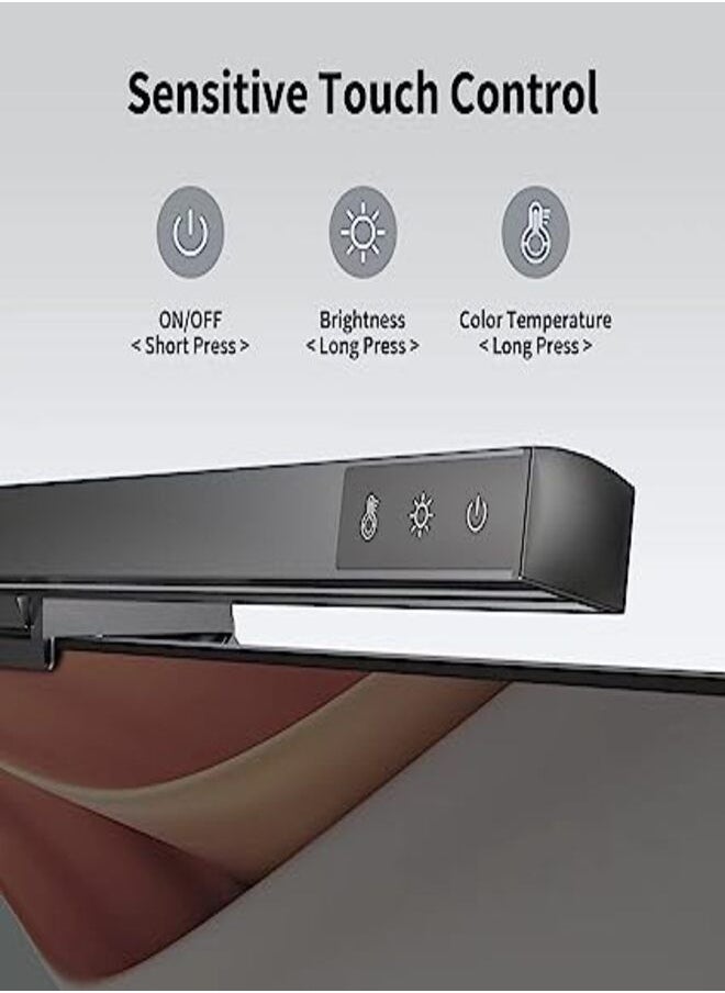 Xiaomi - Mi Monitor Light Bar Monitor Lamp with Touch Control | Dimmable Screen Desk Light Bar with 3 Light Modes, Computer Monitor Light for Home Office, USB Powered LED Desk Lamp Keyboard Light - Image 1
