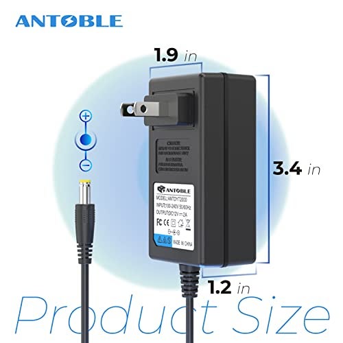 ANTOBLE AC Adapter Charger for Seagate Freeagent & WD Western Digital External Hrad Drive HDD 6.5 Ft Power Cord - Image 5