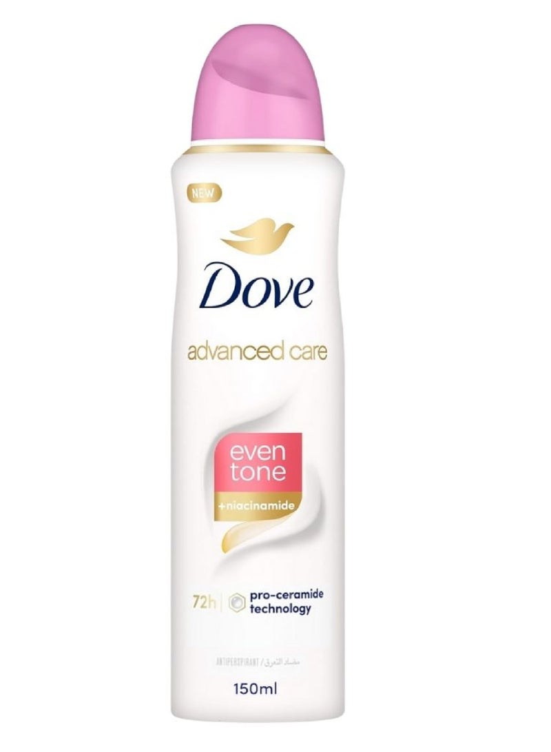 Dove Advanced Care Even Tone+Niacinamide 72h Peach Blossom & Rice Milk 150ml