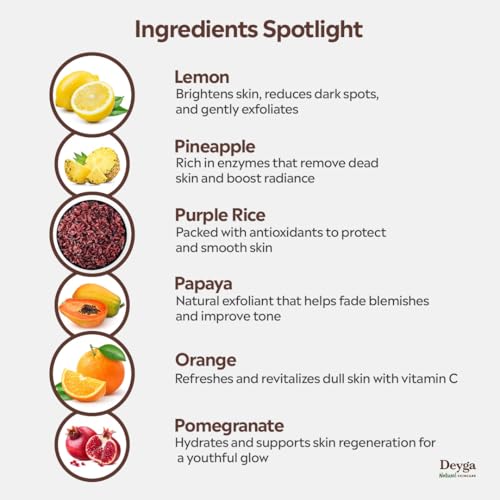Deyga Body Scrub (50g) | Lightens Tan & Pigmentation | Gentle Exfoliation for Soft, Smooth & Refreshed Skin - Image 3