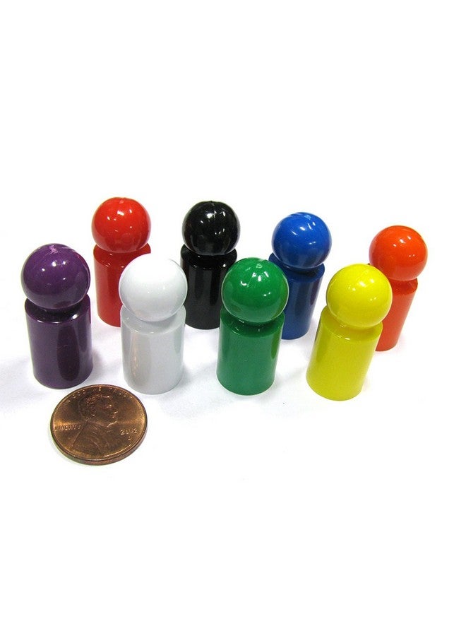Koplow Games Set of 8 Ball Pawns 30mm Peg Pieces for Board Game Play - Assorted Colors - Image 2