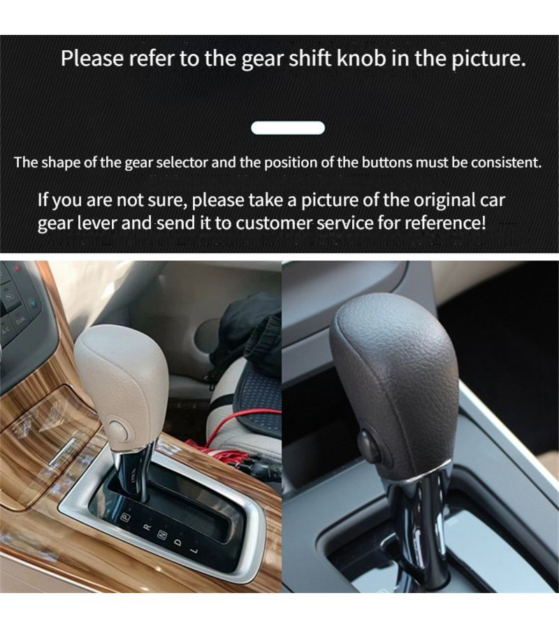 Silicone Automatic Transmission Shift Knob Cover Compatible With Nissan Note 2011-2024 Sylphy 2012-2019 Livina 2013-2015 Teana 2013-2018 Bluebird 2016-2021 Sentra Altima Black - Image 2