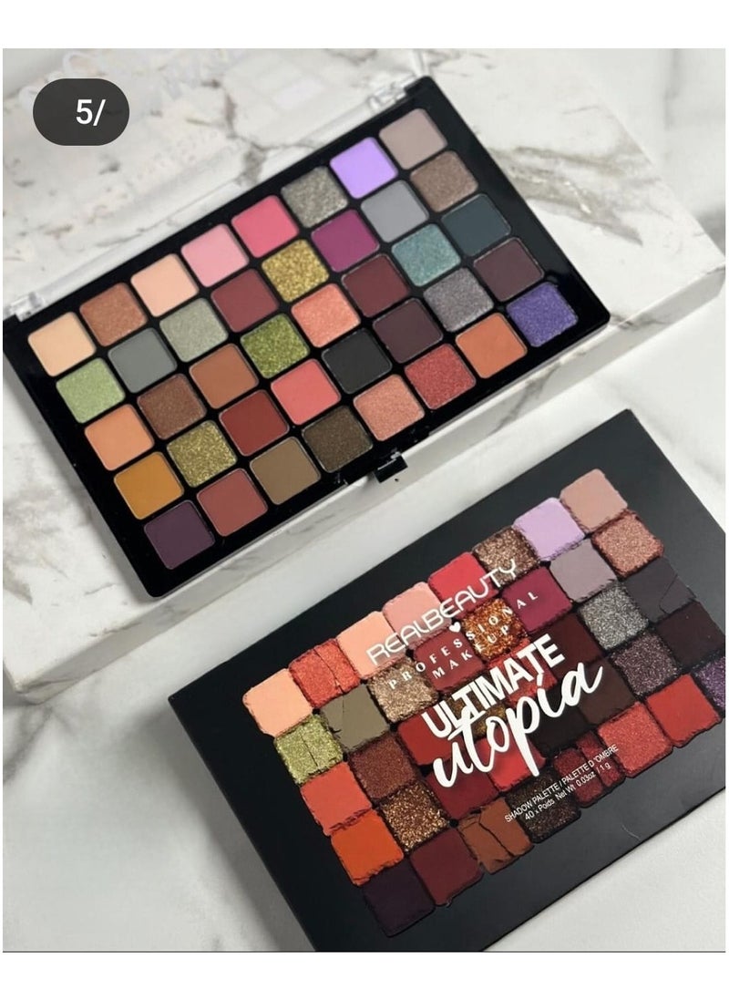 REAL BEAUTY Professional Eyeshadow Palette 40 Colors Multicolor  - Image 1