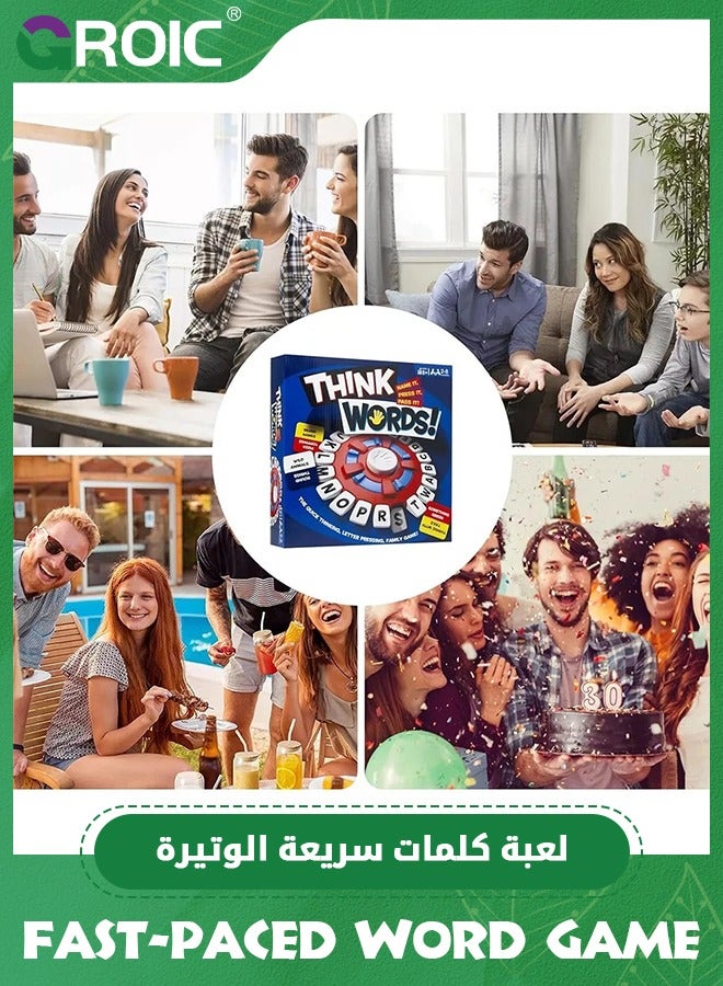 GROIC Word Game with Cards, Fast-Paced Family Board Game for Kids, Choose a Category & Race Against The Timer to be The Last Player, Learning Educational Toys Learning Game for All Ages - Red - Image 4