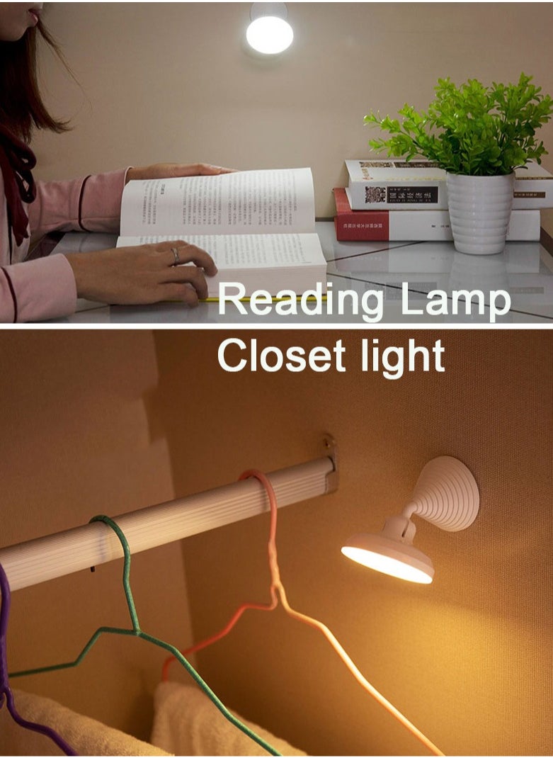 ماركة غير محددة - ضوء ليلي LED مع مستشعر حركة يدور 360 درجة، ضوء ليلي LED (ضوء أبيض) - Image 1