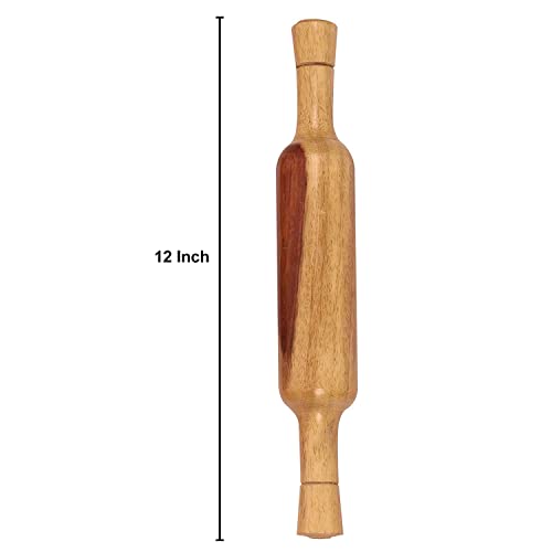 RJ kitchenware Store roti maker Belan Roller Wooden belan chapati Maker roti Maker belan Wood Rolling pin Boards Handicraft Roti Belan Rolling Pin Chapati Roller - Image 2