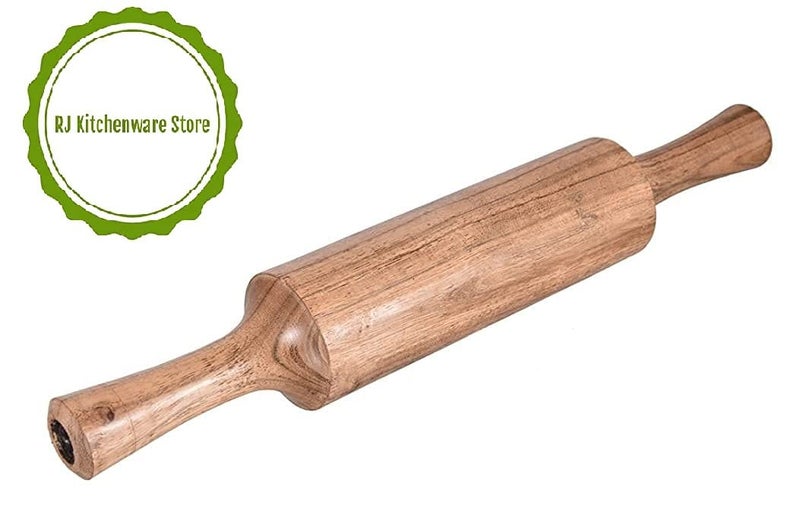 RJ kitchenware Store roti maker Belan Roller Wooden belan chapati Maker roti Maker belan Wood Rolling pin Boards Handicraft Roti Belan Rolling Pin Chapati Roller - Image 3