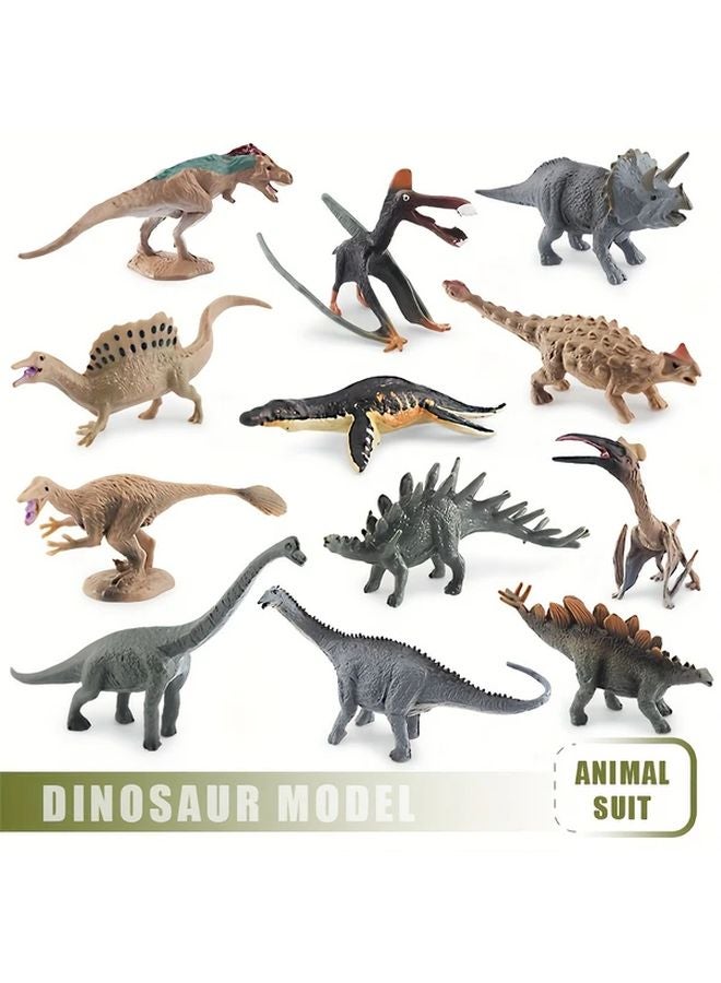 Fantarea 12pcs Dinosaur Model Set PVC Material Assorted Colors For Collectibles Toys - Image 5