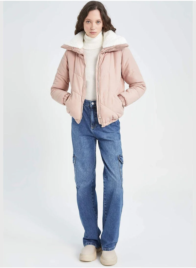 DeFacto Woman Relax Fit Hoodie Outer Wear Jacket