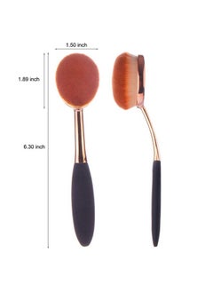 Yoseng Oval Foundation Brush Second Largest Toothbrush Makeup Brushes Fast Flawless Application Liquid Cream Powder Foundation (4 Pack)  - Image 2