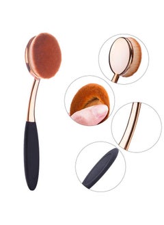 Yoseng Oval Foundation Brush Second Largest Toothbrush Makeup Brushes Fast Flawless Application Liquid Cream Powder Foundation (4 Pack)  - Image 3