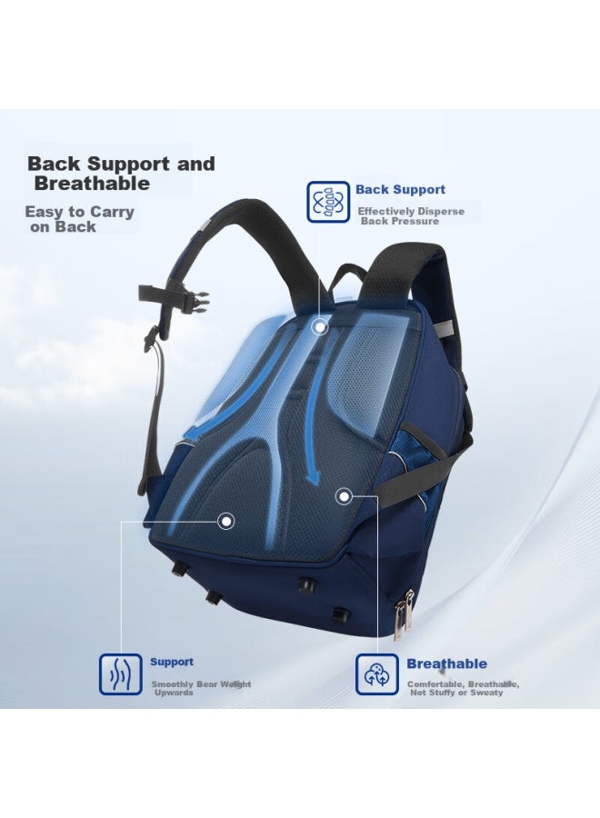 Oiwas Universe Series Children's Backpack Jd Self-operated 1-6 Grade Large Capacity Travel Backpack Load-reducing Spine Protection Gray Green - Image 1