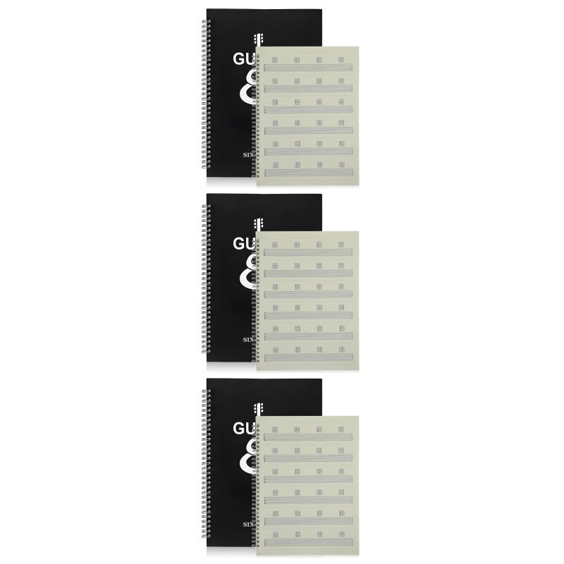 3pcs Guitar Sheet Music Notebook Guitar Beginner DIY Sheet Music Book Music - Image 3