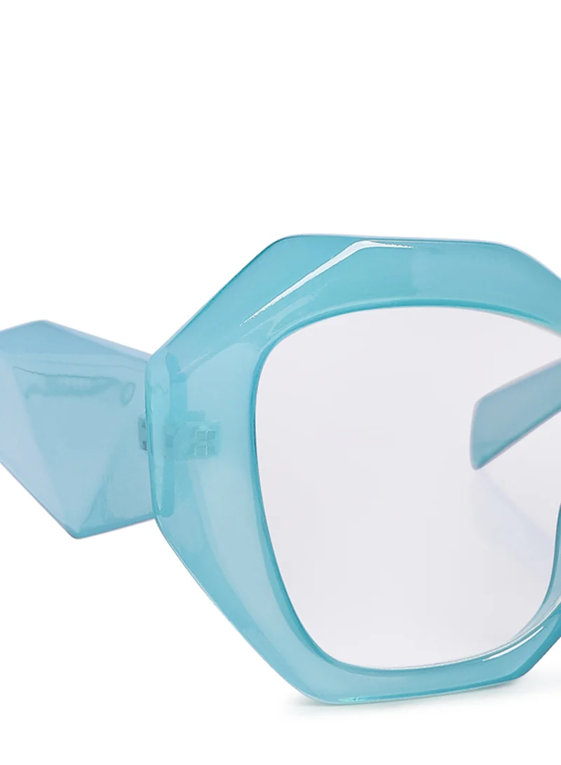 London Rag Oversized Wayfarer Sunglasses in Blue