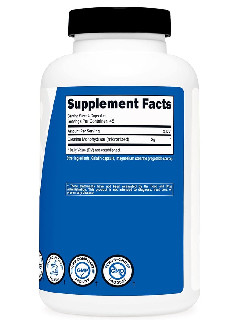 Nutricost كرياتين مونوهيدرات 3000 مجم 180 كبسولة - Image 5