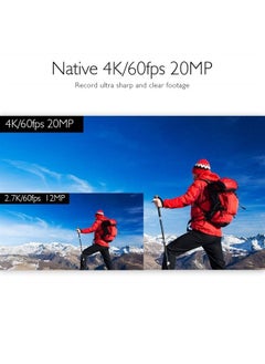 Akaso V50 Elite 4K60fps Touch Screen WiFi Action Camera Voice Control EIS Web Camera 131 feet Waterproof, Adjustable View Angle 8X Zoom Remote Control Sports Camera with Helmet Accessories Kit  - Image 2