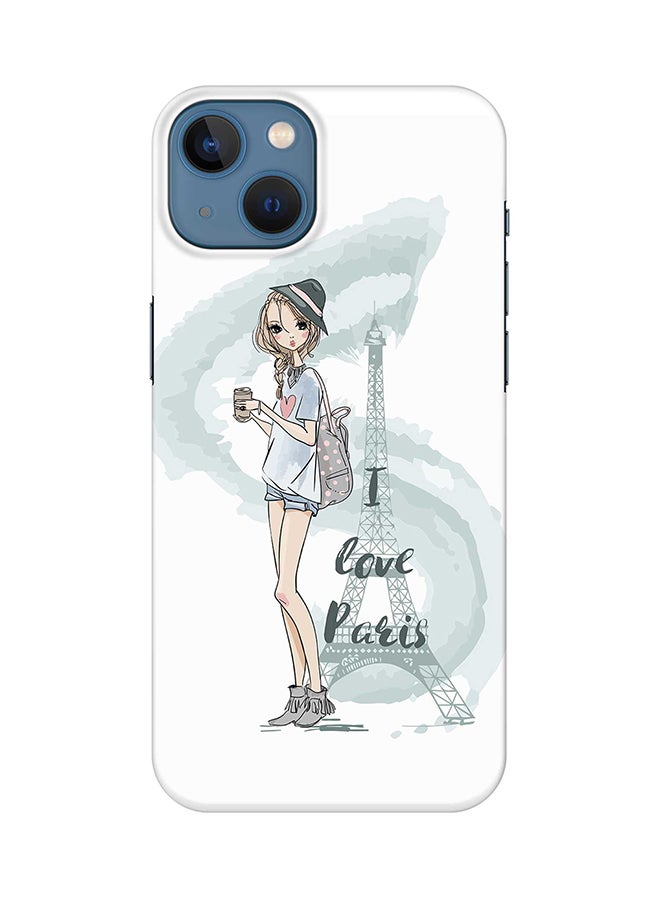 Stylizedd Case for Apple iPhone 14 Slim Snap Classic Series Mobile Cover Hard PC Shield Matte Finish Print - I Love Paris