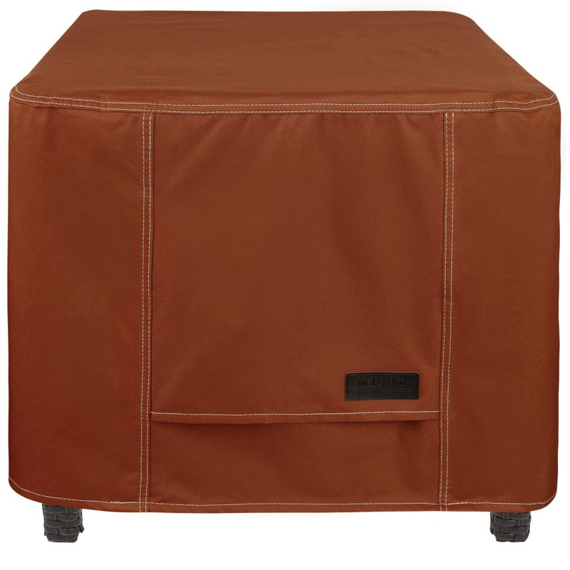 NettyPro Waterproof Outdoor Furniture Side Table Cover 24 x 24 Inch Patio Square Ottoman Table Cover All Weather - Image 1