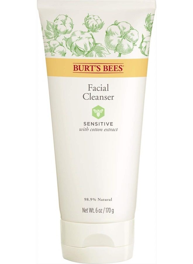 Burt's Bees Face Cleanser for Sensitive Skin, 6 Ounce.