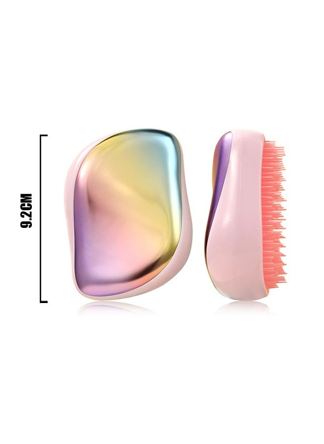 Generic - Magic Hair Smoothing Hair Brush, Portable Anti Static Anti Knot Scalp Massage Comb Hair Comb, Styling Tool for Wet and Dry (Pink) - Image 1