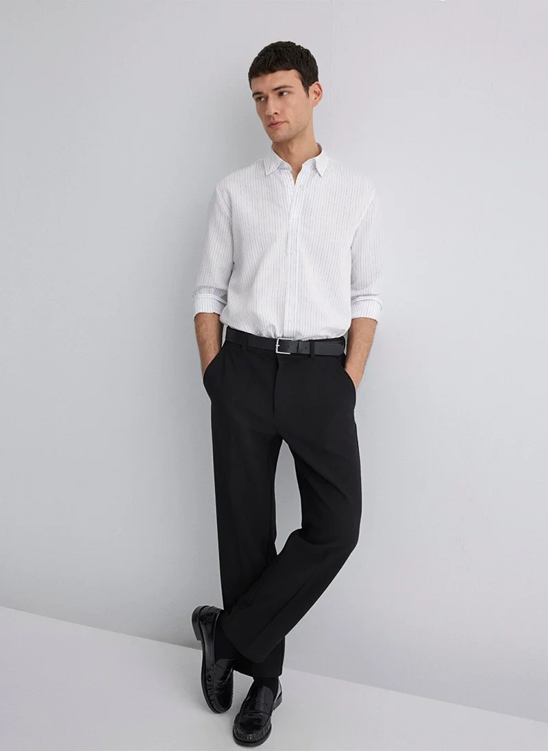 MAVI Striped Gray Shirt