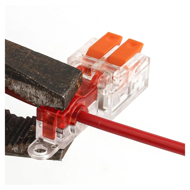 T2 Yellow 10PCS Lever Wire Connector 32A T Type Stripping Free Junction Box - Image 4