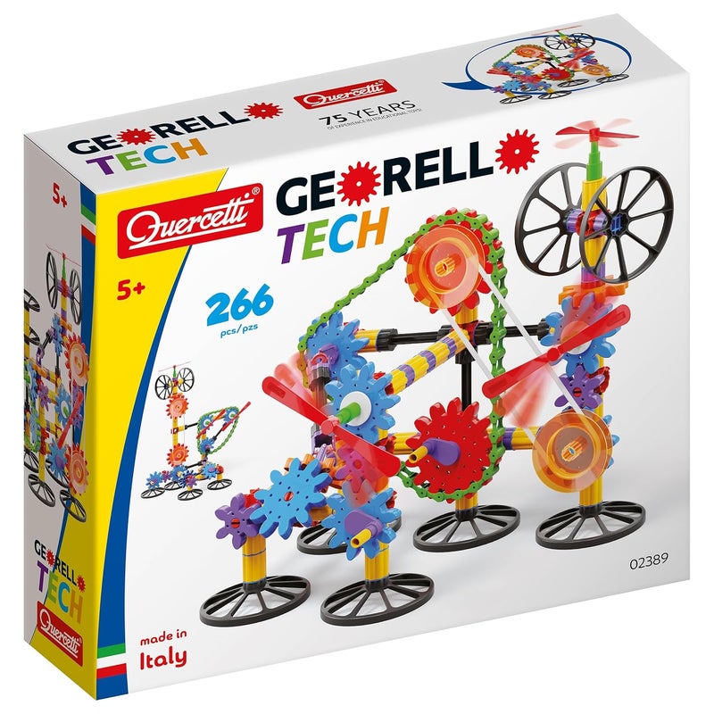Quercetti Georello Tech 266 Pieces,Multicolor - Image 1