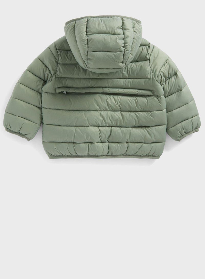mothercare Khaki Pack-Away Quilted Jacket - Image 2