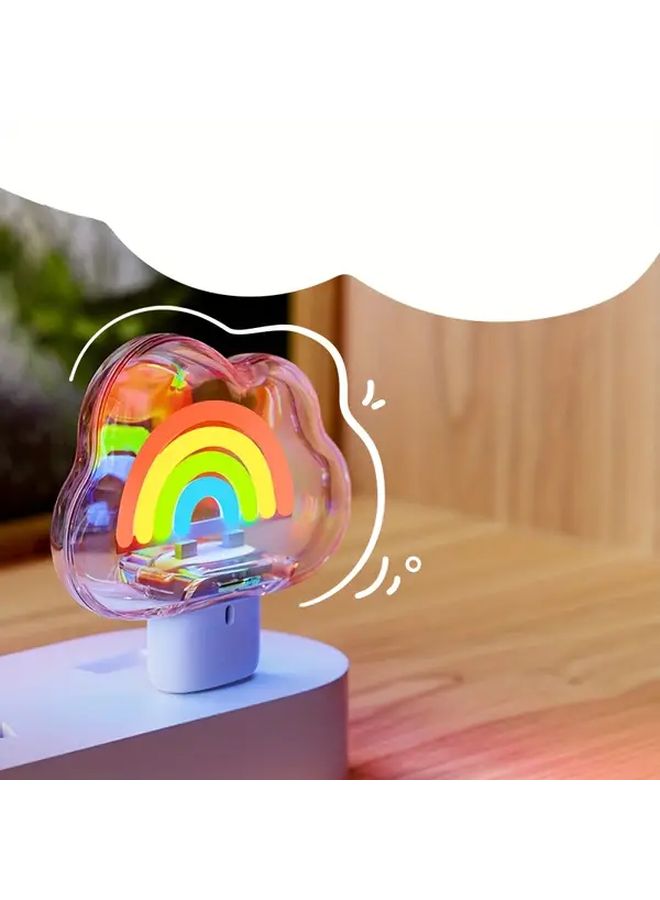 مصباح قراءة محمول USB بتصميم Lightning للديكور المنزلي والإضاءة الليلية والكمبيوتر والسفر والتخييم، بتصميم كرتوني حديث، غطاء بلاستيكي، قابل للتثبيت على الطاولة - Image 1