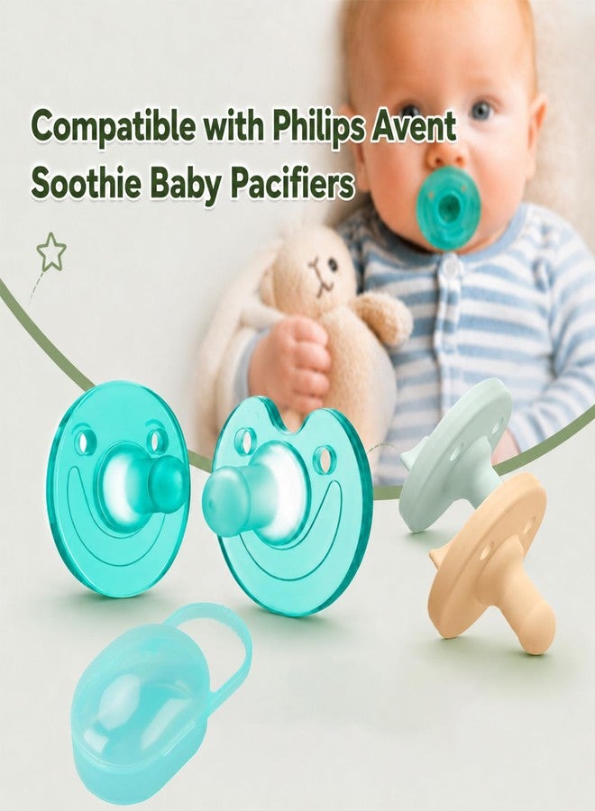 Liopif Pacifier Case Compatible with Philips Avent Soothie Pacifier,Pacifier Holder Case Set with Handle,Pacifier Storage Container Box,Easy to Clean - Image 2