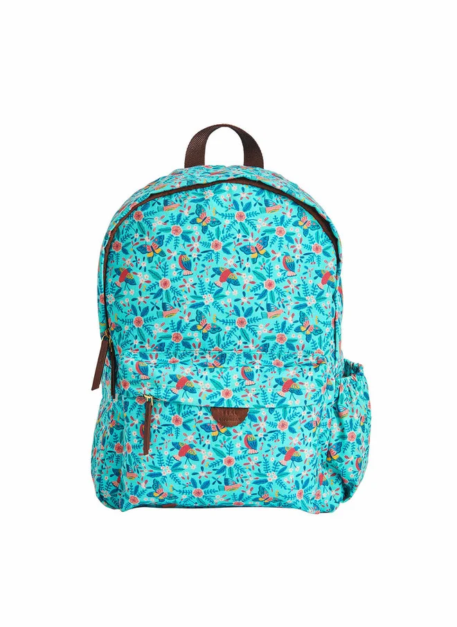 Chumbak Tealbychumbak Birds Of Paradise Laptop Backpack