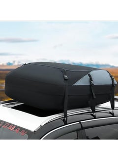 Generic Roof Box Waterproof Cargo Bag Car Roof Storage Bag Easy Installation Hook Type Cargo Roof Rail Large Capacity Oxford Cloth Waterproof Material  - Image 1