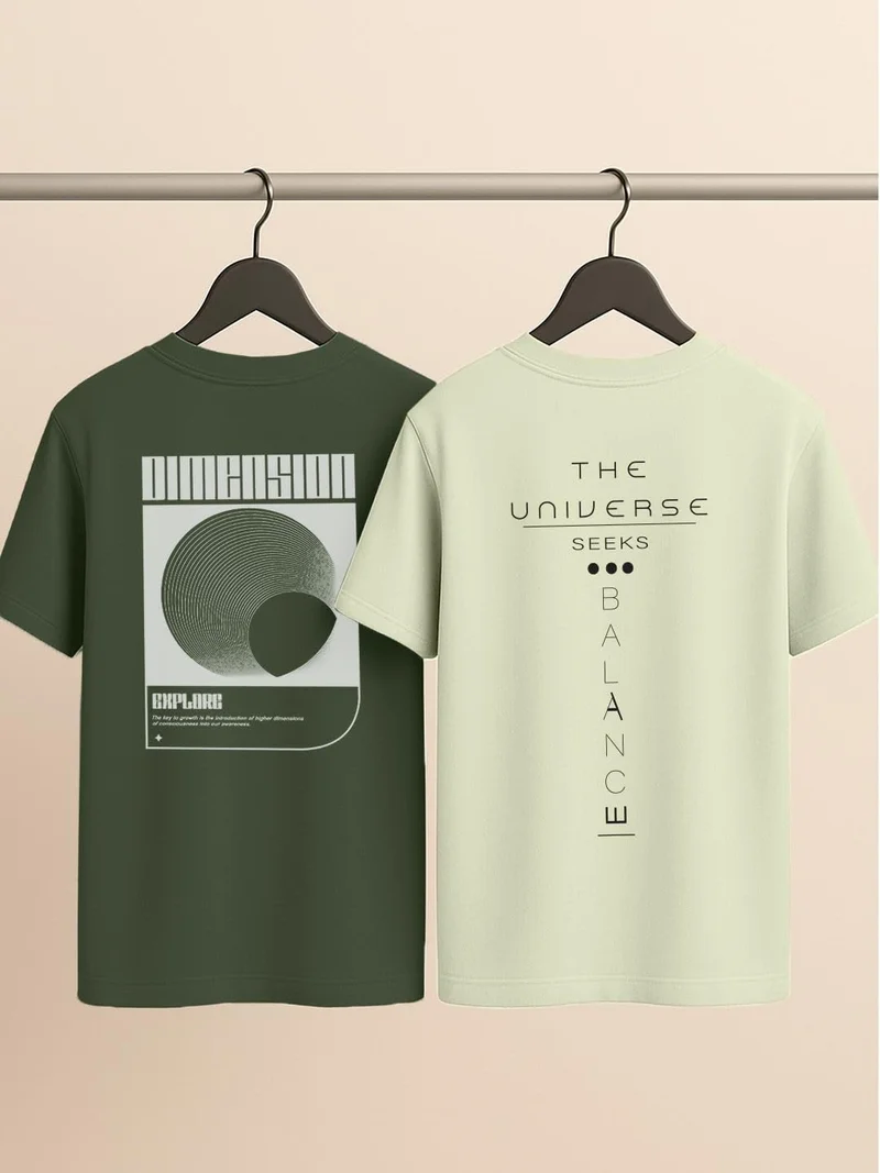 NOBERO  Men's Graphic Print Oversized T-Shirt for Men | Best Price UAE
