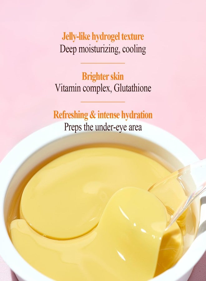 Petitfee 10 DAY Eye Mask Vitamin 20pcs (10pairs) - Brightening Eye Patch, Even Skin Tone with Ascorbic Acid, Vitamin Complex, Glutathione, Niacinamide, travel friendly, lightweight - Image 4