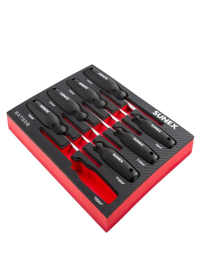 SUNEX TOOLS SXTSD8 Torx® Magnetic Screwdriver Set in EVA Foam, 8-Piece - Image 5