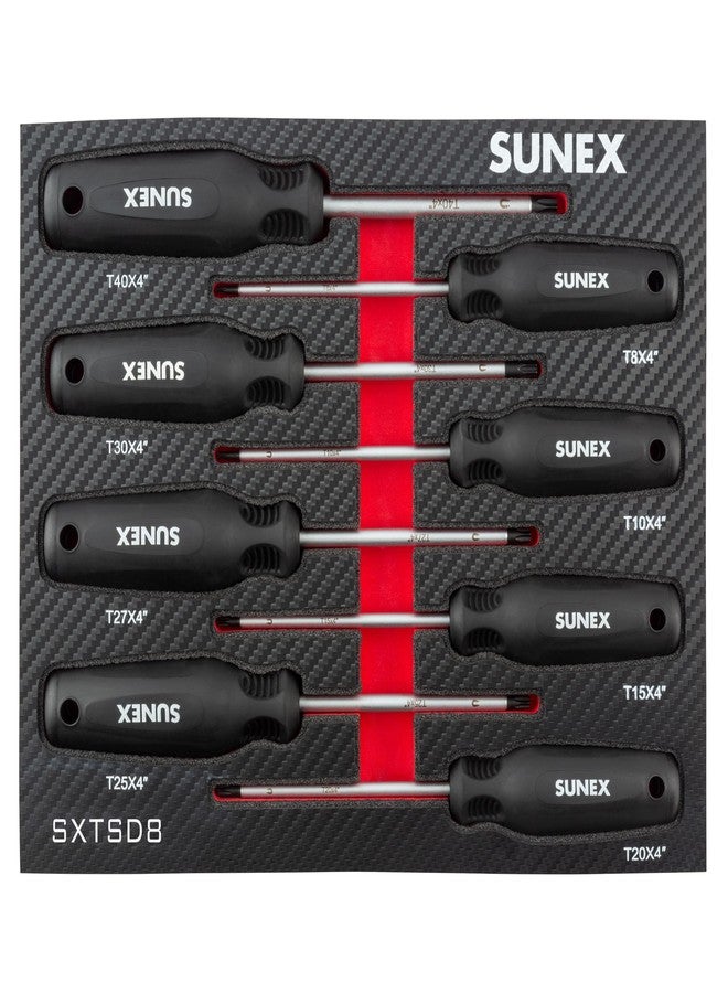 SUNEX TOOLS SXTSD8 Torx® Magnetic Screwdriver Set in EVA Foam, 8-Piece - Image 2