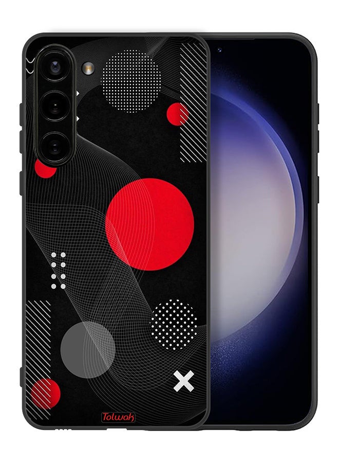 Tolwak Samsung Galaxy S23 Plus 5G Protective Case Cover Round And Cross Shape Pattern - Image 2