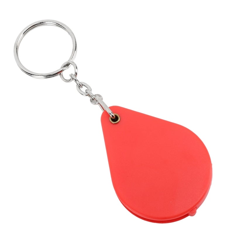 Portable Magnifier 10X Magnification Compact Design Keychain Tool - Folding Case Lens Protection Mini Magnifier for Outdoor Reading Use - Image 1