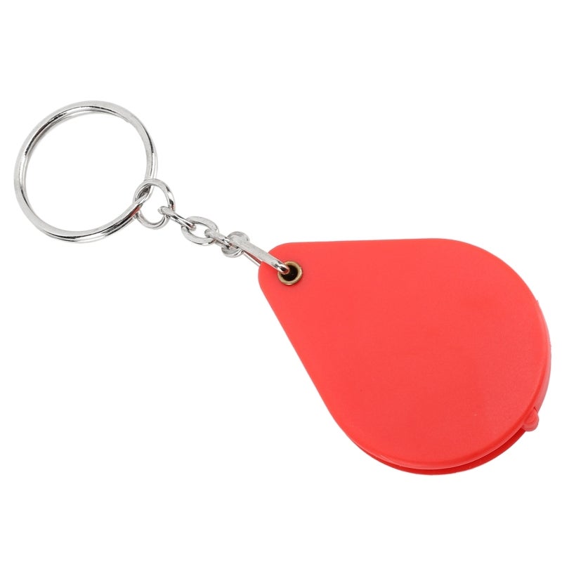 Portable Magnifier 10X Magnification Compact Design Keychain Tool - Folding Case Lens Protection Mini Magnifier for Outdoor Reading Use - Image 2