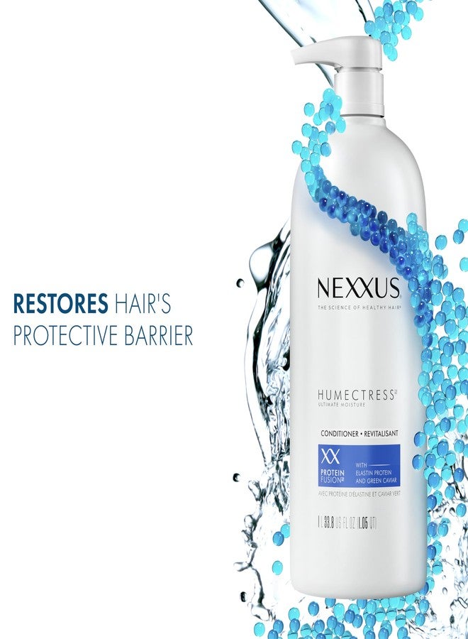 Nexxus Humectress Moisturizing Conditioner Ultimate Moisture for Dry Hair Moisturizing ProteinFusion with Elastin Protein and Green Caviar 33.8 oz - Image 2