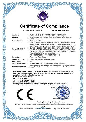 meiqicool حصيرة لعب ميميكول السميكة الناعمة من EVA، حصائر أرضية متشابكة للأطفال، يوغا، تمارين، ألغاز متعددة، لوحة حجب، حصائر لعب للأطفال 18 قطعة - Image 3
