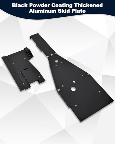 POKIAUTO Aluminum Full Chassis Glide & Swing Arm Skid Plate Guard Protector Kit for Yamaha Raptor 700 700R 2006-2025 Accessories, Combined Black Powder Coating ATV Skid Plate - Image 2