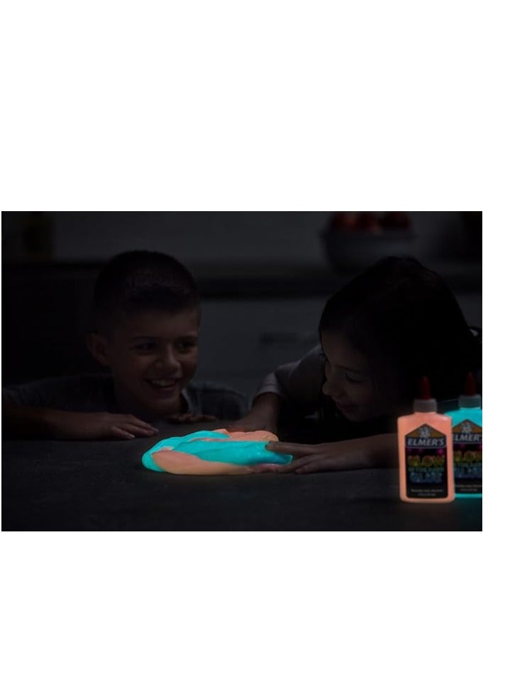 إلميرز غراء إلمر السائل المتوهج في الظلام باللون الأزرق 147 مل قابل للغسل وصديق للأطفال - Image 3