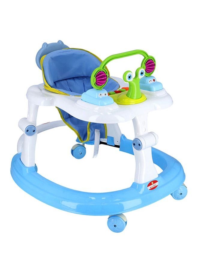 BABY PLUS - 4-in-1 Multifunctional Baby Walker and Rocker with Adjustable Activity Features, Learning Balance Support, Lights, Sounds, and Toys - Blue - Image 1