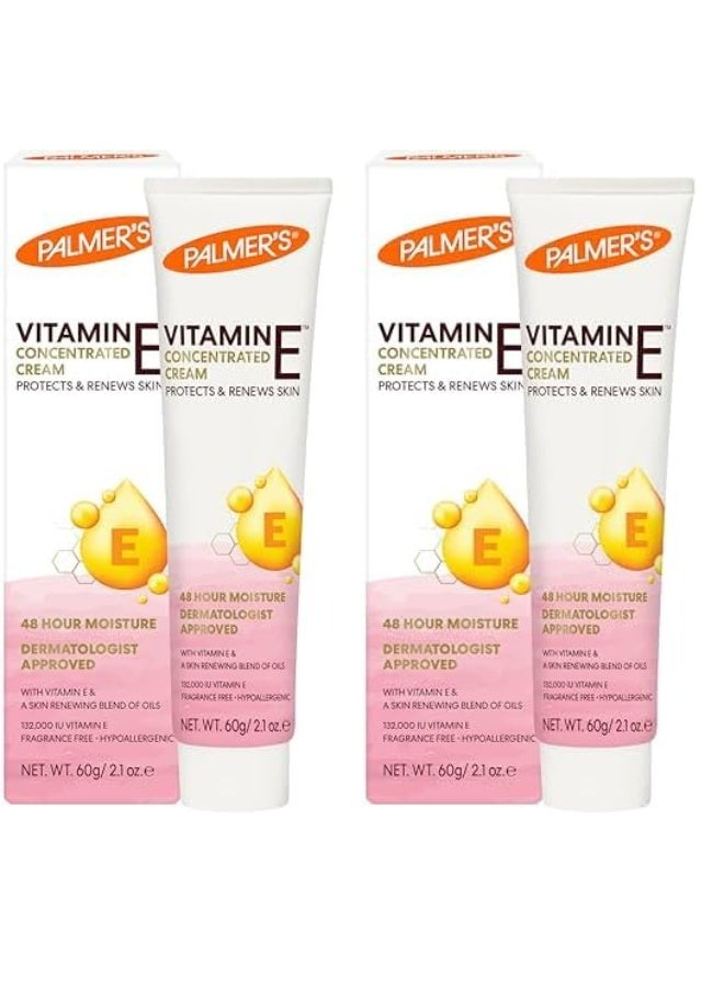 PALMER'S Palmer's Vitamin E Concentrated Hand & Body Cream, 2.1 Ounce (Pack of 2)  - Image 1